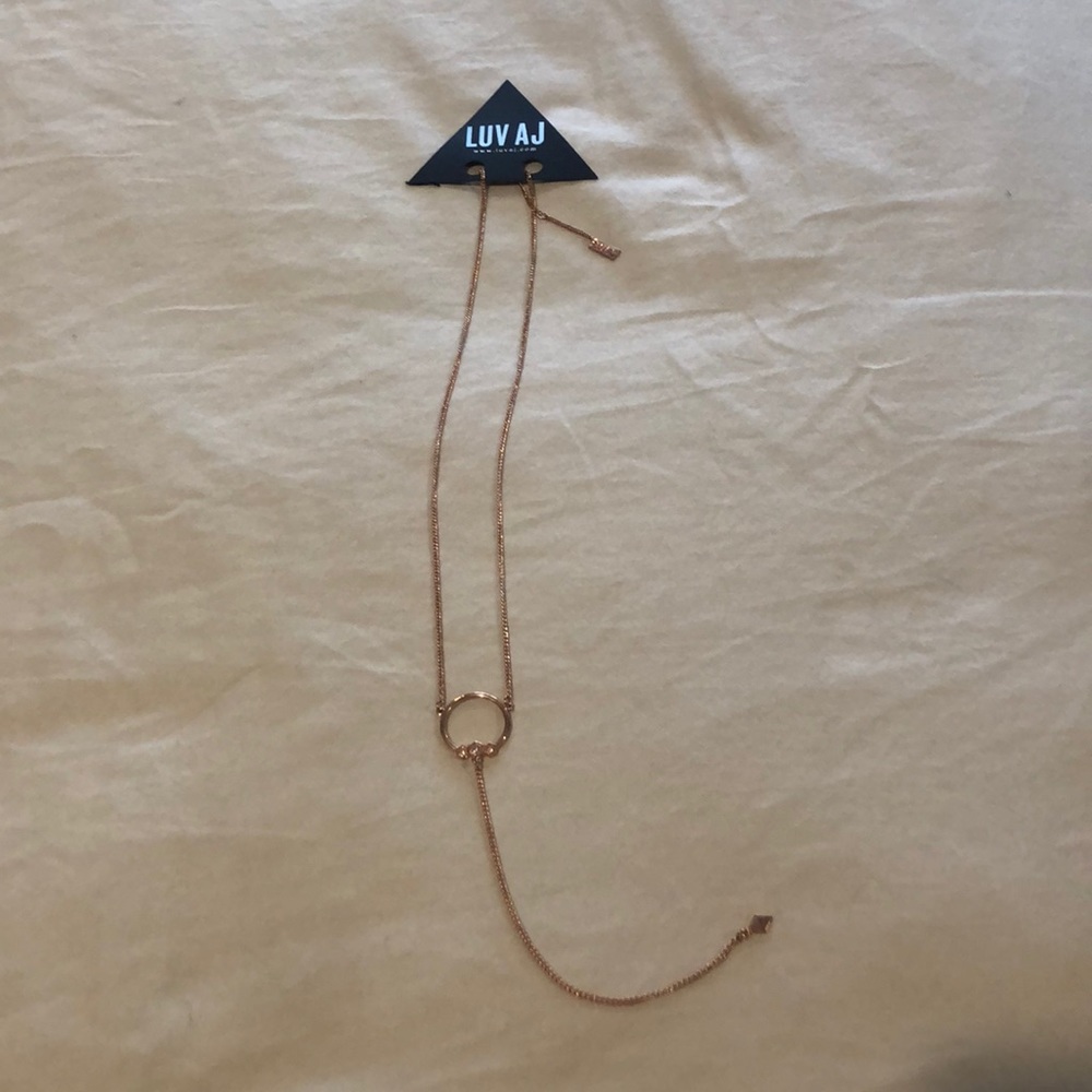 Luv AJ Plated rose gold necklace